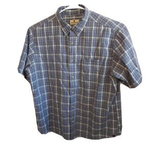 WOOLRICH Men's Short Sleeve Button Down Shirt size L